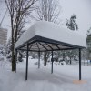 Навес повышенной прочности. Кафе зимой.