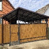 Отличный подарок горячеключевской хозяйке- навес их профлиста.